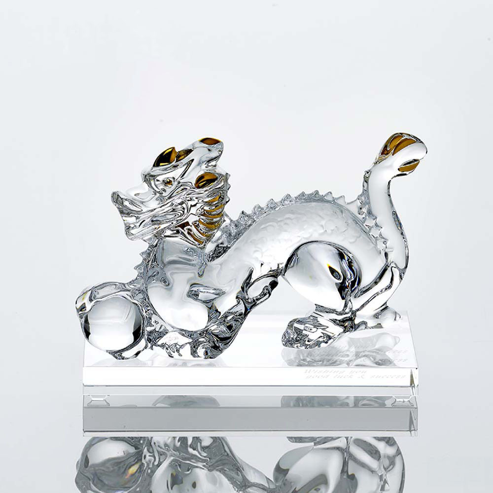 Baccarat バカラ 干支 ドラゴン ゴールド・SWAROVSKI スワロフスキー