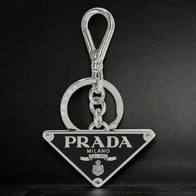 プラダ キーリング メンズ レディース ブランド PRADA 1PS057 シルバー
