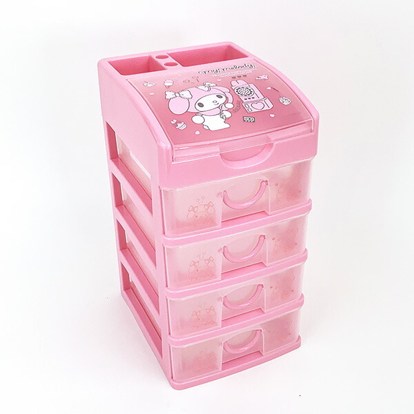 サンリオ マイメロディ 4段チェスト 小物入れ 収納 インテリア ピンク