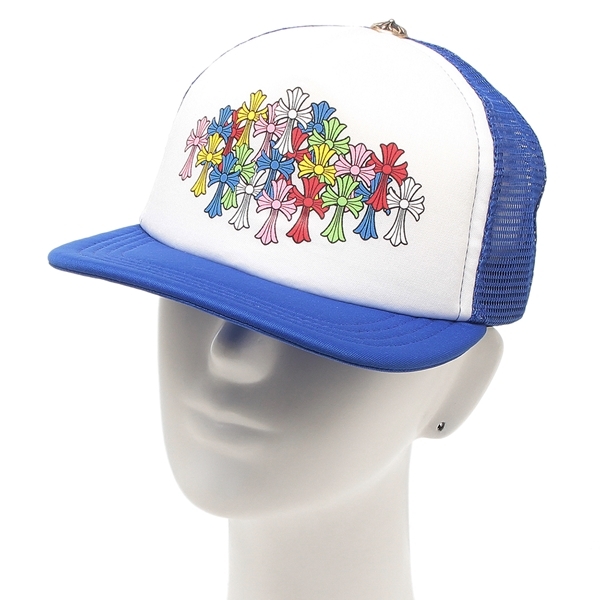 クロムハーツ 帽子 メッシュキャップ ブルー メンズ CHROME HEARTS