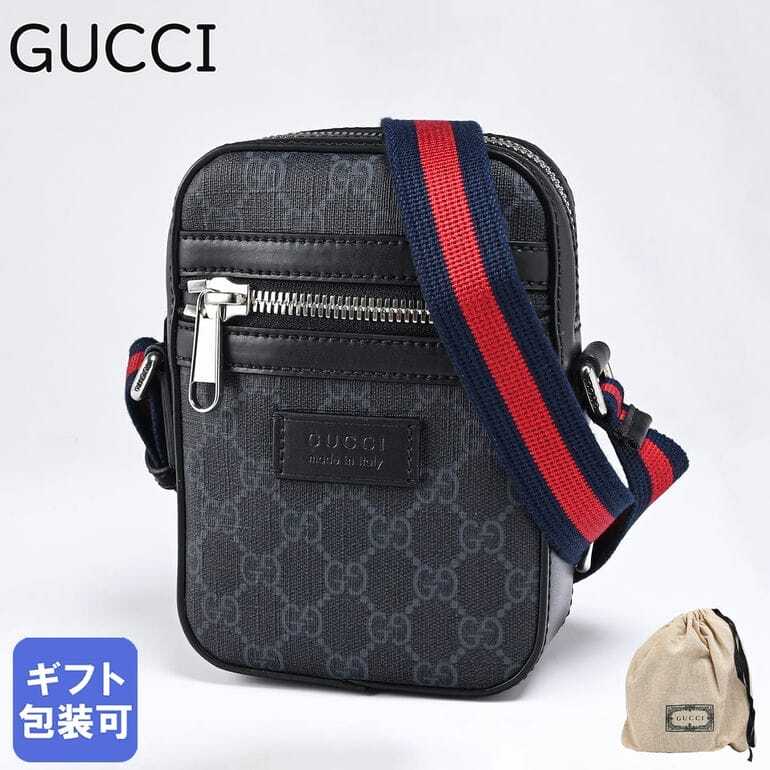 グッチ GUCCI ショルダーバッグ GGスプリーム メンズ ブラック 682357