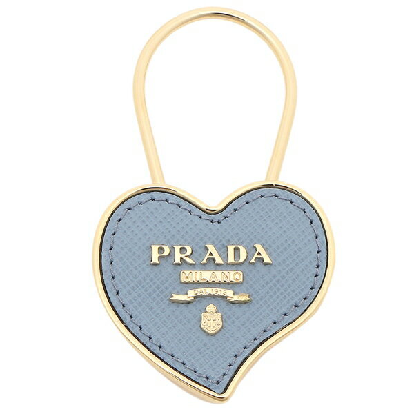 プラダ キーリング キーホルダー サフィアーノ ハート レディース