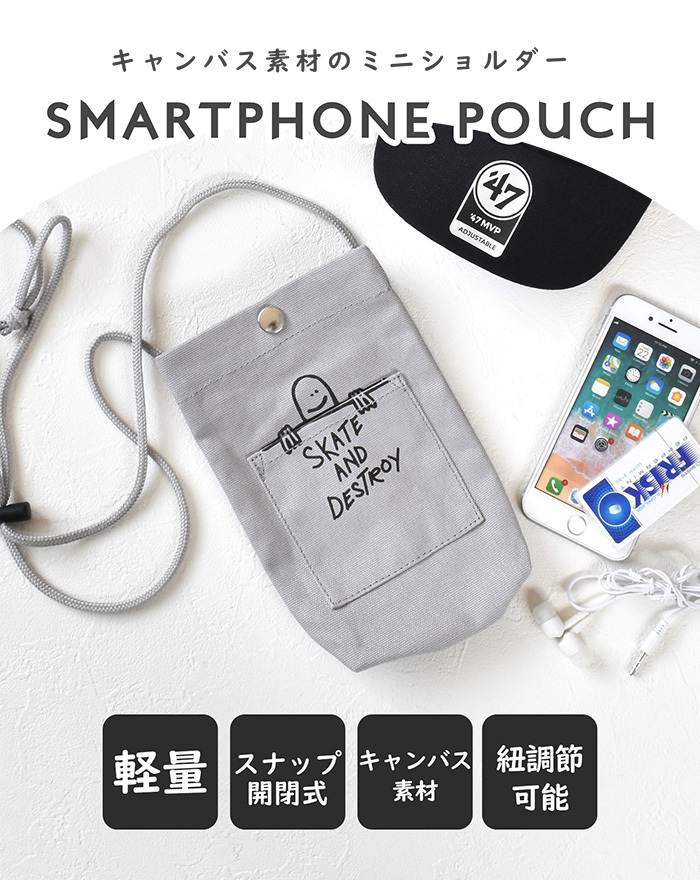 スマホショルダー ショルダーバッグ メンズ レディース THRASHER