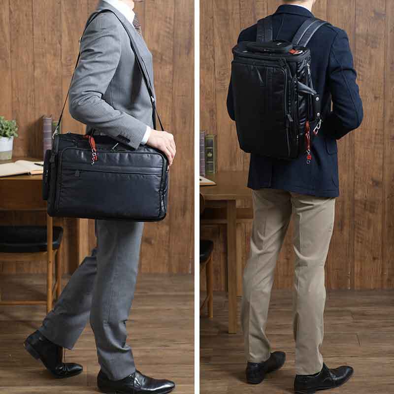 豊岡鞄 × 鯖江眼鏡 眼鏡収納付き ブリーフケース - 【Lifeit（ライフ