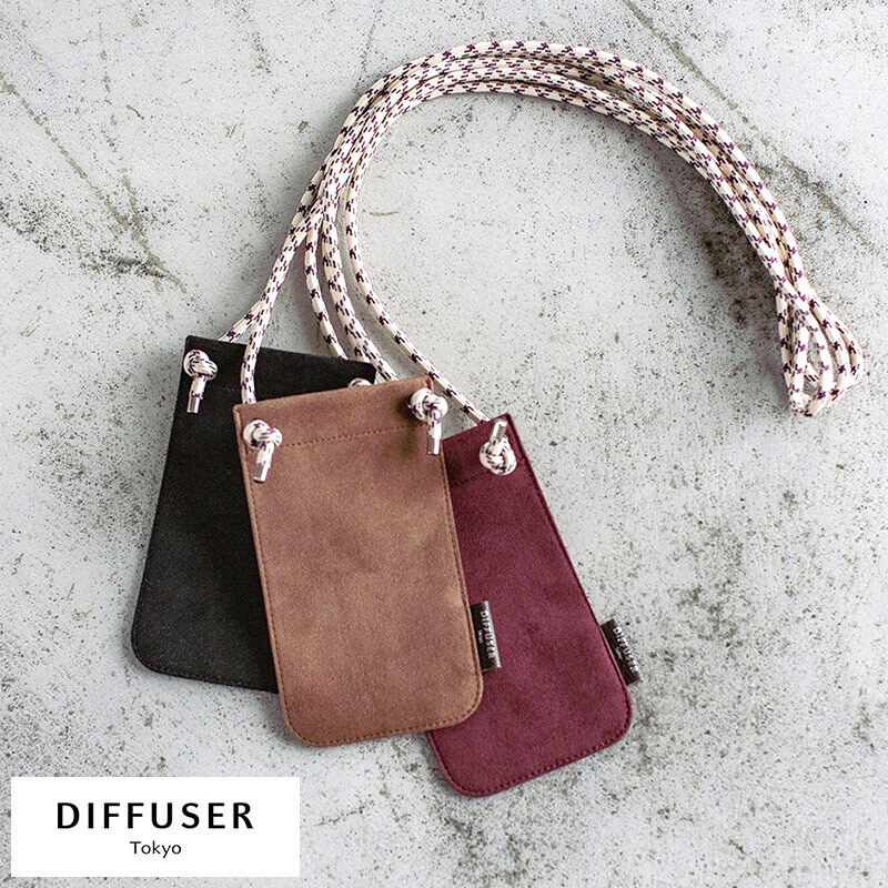 DIFFUSER ショルダー眼鏡ケース TECH SUEDE EYEWEAR SACOCHE