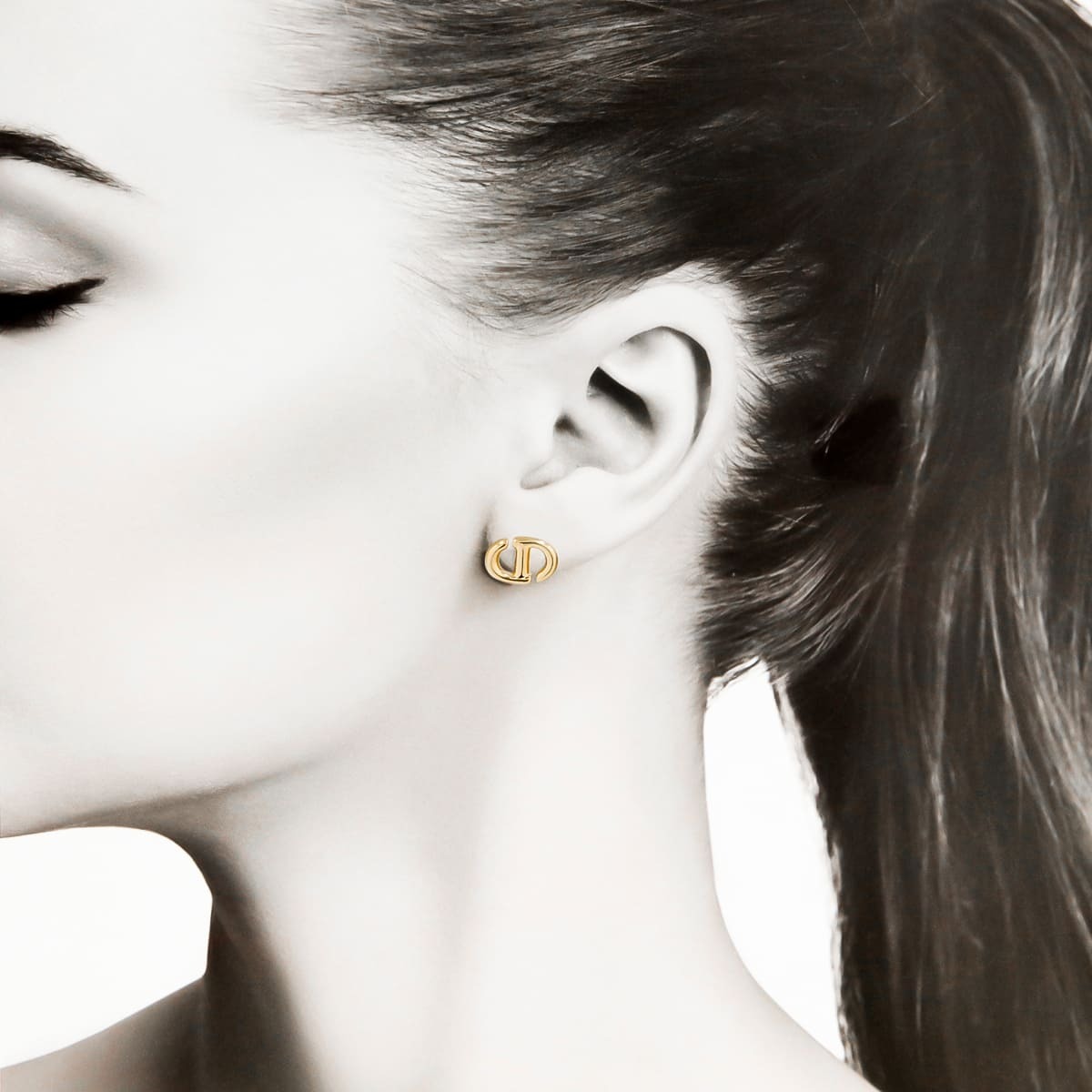 ディオール ピアス レディース 両耳 スタッド DIOR ピアス CD NAVY