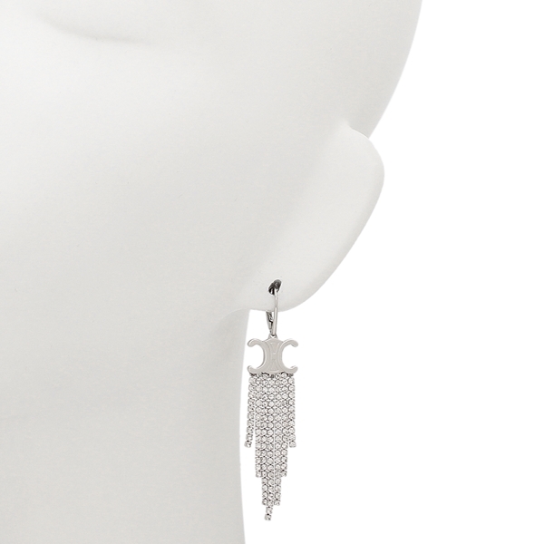 セリーヌ ピアス トリオンフフリンジ 片耳 シルバー ユニセックス