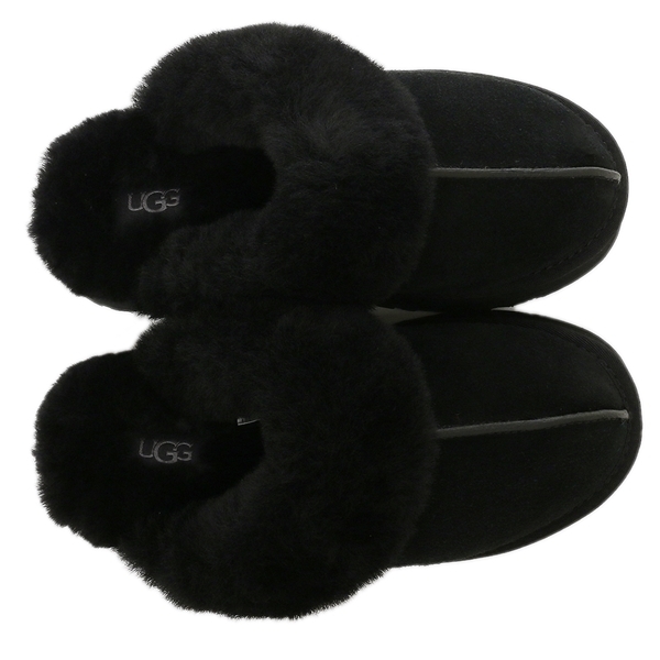 アグ スリッポン ディスケット ムートンブーツ ブラック レディース