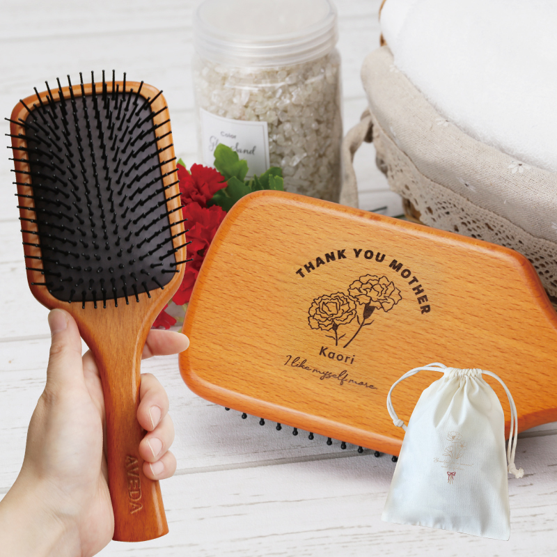 名入れ】 アヴェダ ブラシ aveda プレゼント 名入れ パドル ブラシ へ
