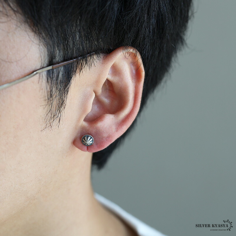 シルバー925素材 コンチョピアス シルバー silver メンズ アポロピアス