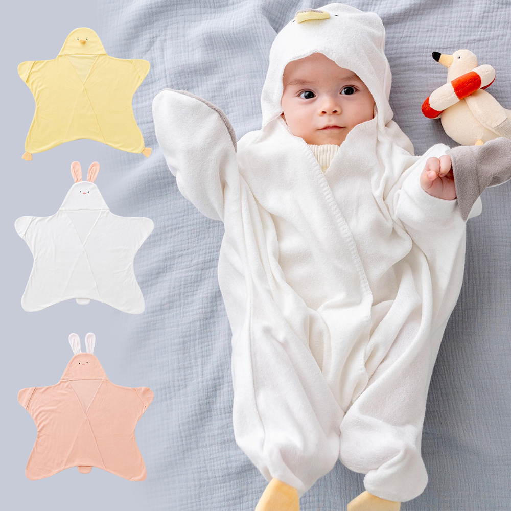 送料無料 赤ちゃん おくるみ ( うさぎ ひよこ カモメ ) 6ヶ月 退院 春