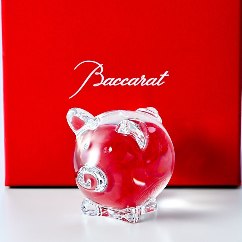 バカラ クリスタルフィギュア 豚 ミニマルズ MINIMALS COCHON コション