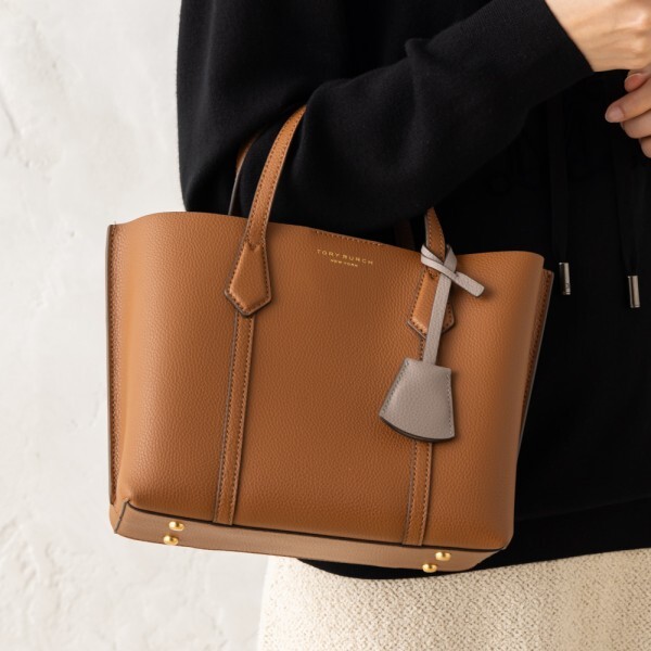 トリーバーチ トートバッグ ショルダーバッグ ペリー ブラウン