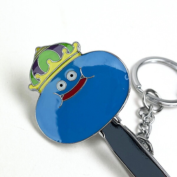 ドラゴンクエスト スマイルスライムクリップ付きキーホルダー (キング