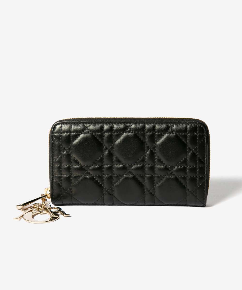 Dior ディオール Medium Lady Dior Zipped Wallet Medium S6024ONMJ