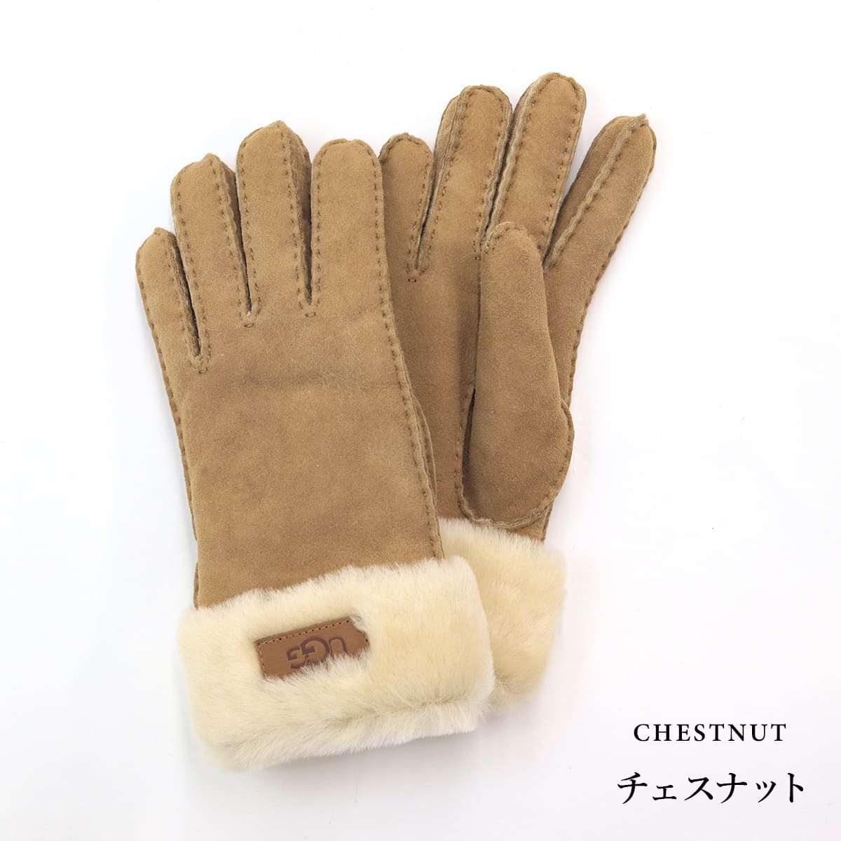 UGG レディース 手袋 アグ カフ グローブ シープスキン ファー W TURN