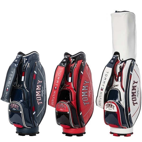 トミーヒルフィガー ゴルフ キャディバッグ エナメルスポーツ TOMMY