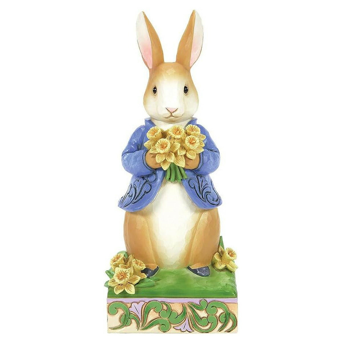 ジム ショア Jim Shore ピーターラビット ウィズ フラワーブーケ 置物