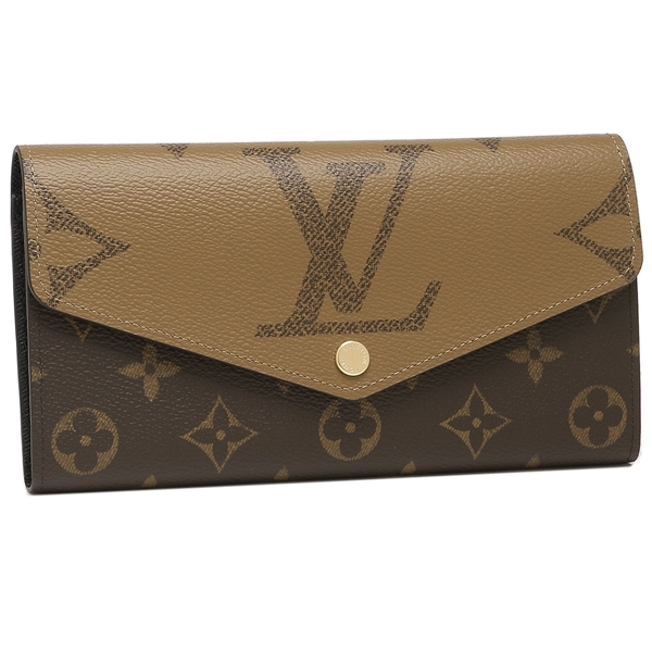 ルイヴィトン 長財布 ポルトフォイユサラ モノグラム ブラウン