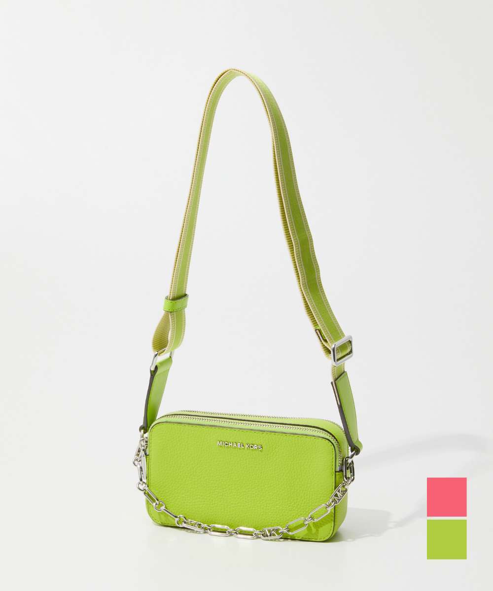 Michael Kors メッセンジャーバッグ オリーブグリーン スタッズ付き