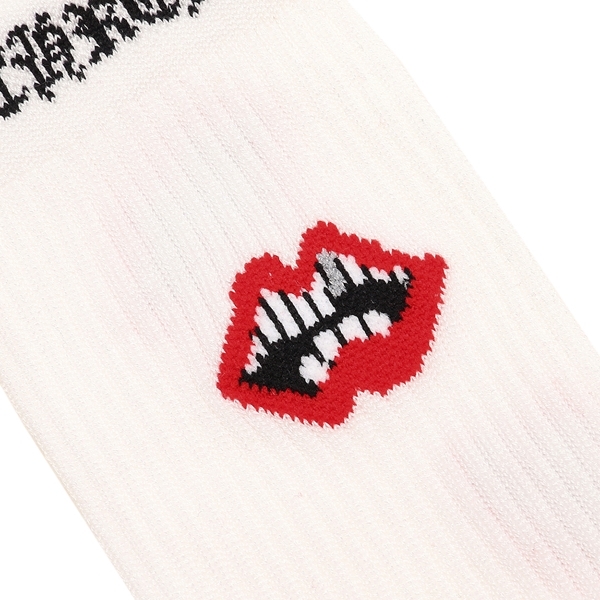 クロムハーツ ソックス 靴下 ホワイト レッド メンズ CHROME HEARTS