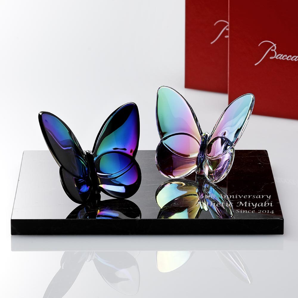 Baccarat バカラ ラッキー バタフライ イリゼクリア&スカラベブルー