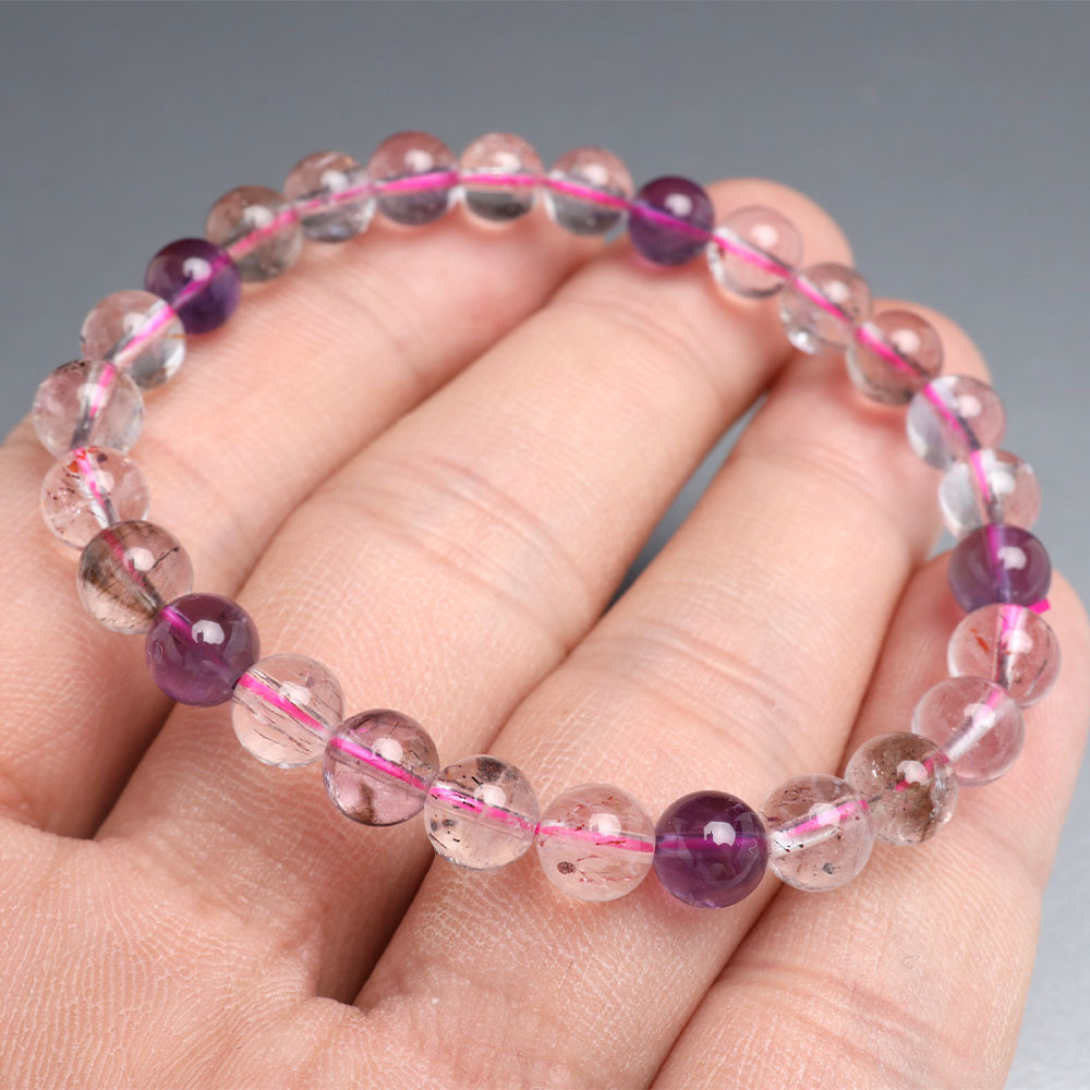 天然石ブレスレット パワーストーンブレスレット スーパーセブン 7mm