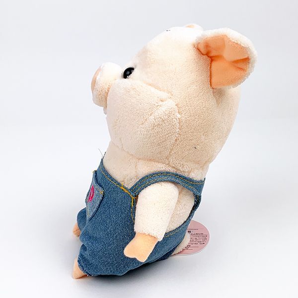 ぷーとん ぬいぐるみ デニムS こぶた 豚 おもちゃ インテリア ブルー