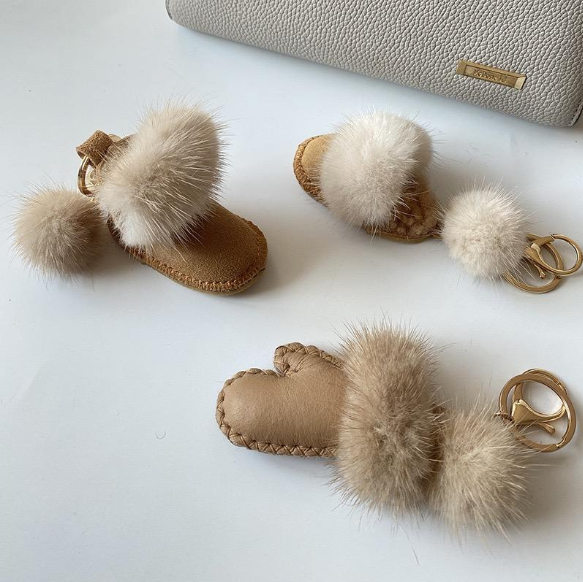 ポンポン ファー チャーム ふわふわ もこもこ バッグチャーム 大人