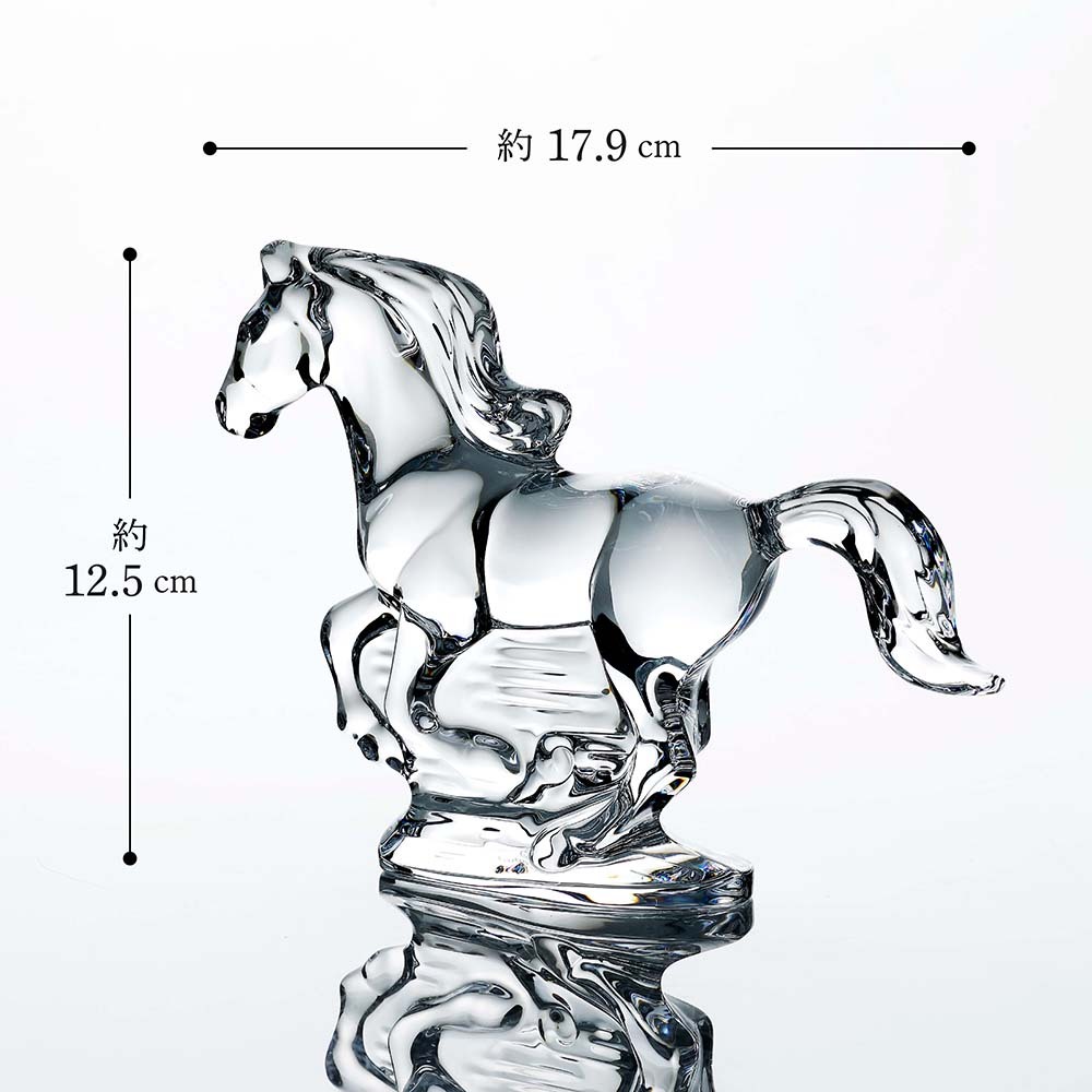 Baccarat バカラ 干支 馬 クリア 名入れ彫刻代込み 名入れ ギフト