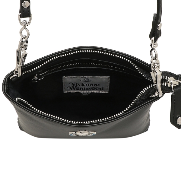 ヴィヴィアンウエストウッド ショルダーバッグ スクエア ブラック