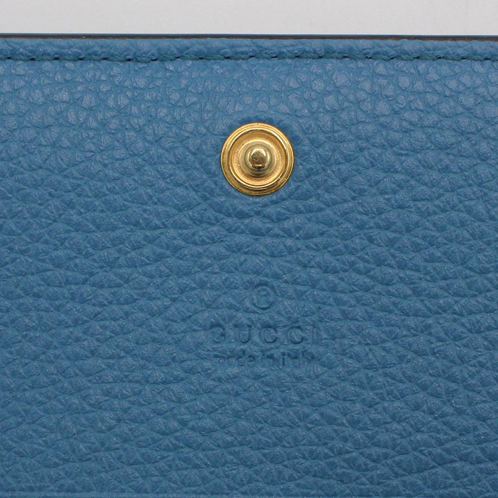 グッチ GUCCI カードケース 739389 0AAAZ 1199 ブラック 内面ブルー