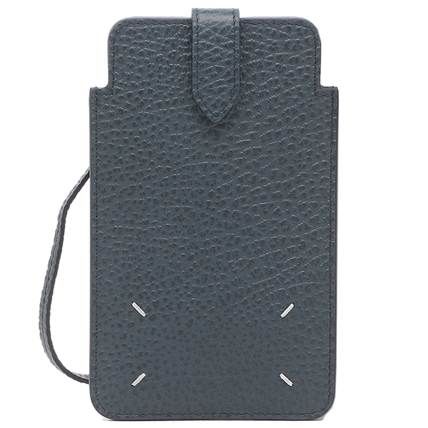 メゾンマルジェラ フォンケース 携帯ケース ネックポーチ ネイビー