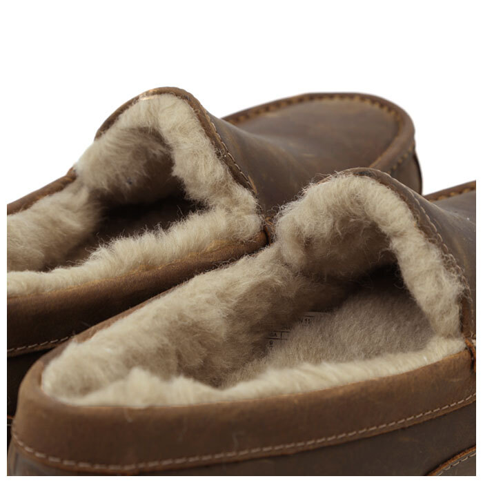UGG メンズ スリッポン 通販 モカシン 本革 天然皮革 シープスキン