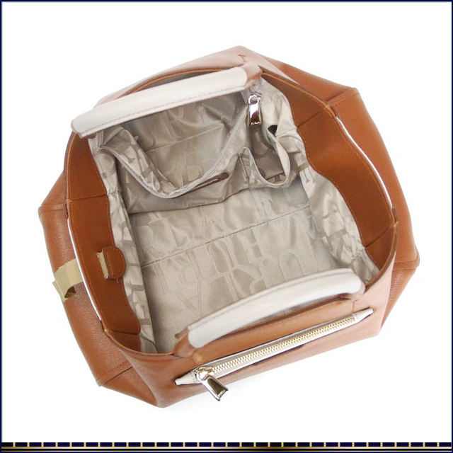 フルラ トートバッグ ハンドバッグ ミニボストン ブラウン ベージュ