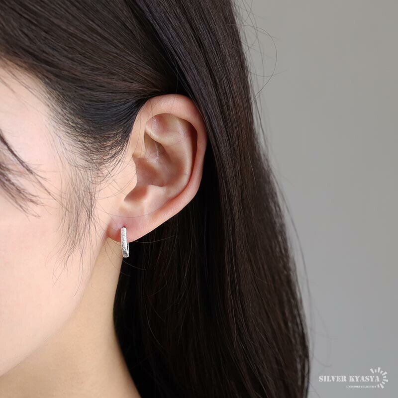 シルバー925 フープピアス ざらめ レディース 可愛い ミニマムピアス