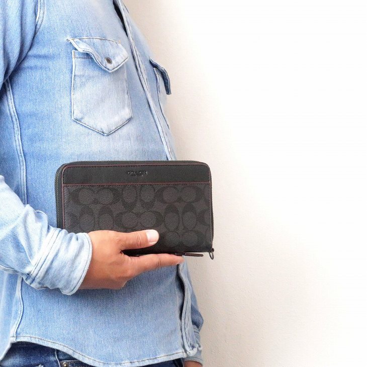 コーチ COACH 財布 メンズ セカンドバッグ ポーチ 長財布 パスポート