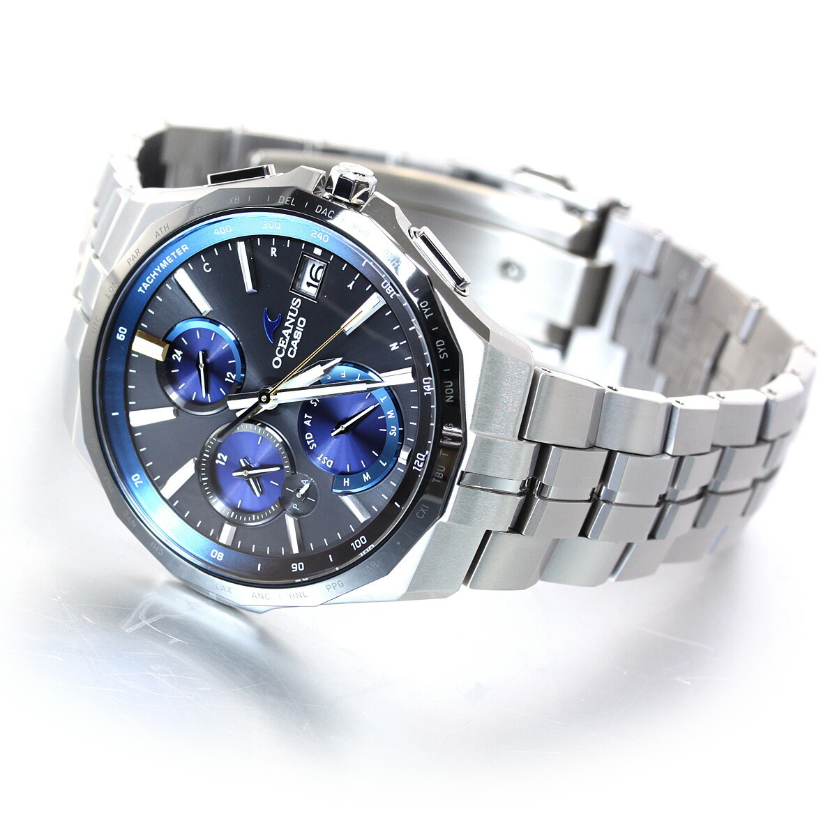 カシオ オシアナス マンタ 電波 ソーラー 腕時計 メンズ タフソーラー