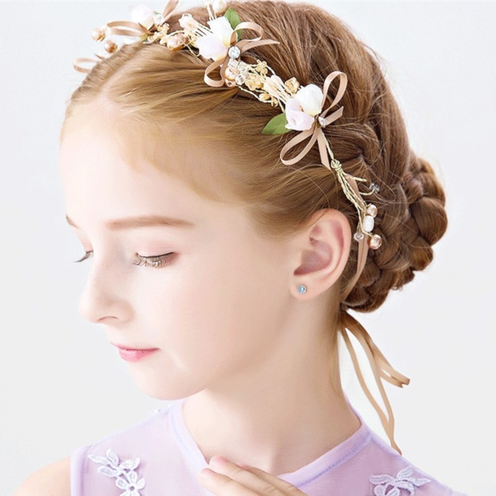 ヘアアクセサリー ヘッドドレス 子供 花冠 ヘッドアクセサリー
