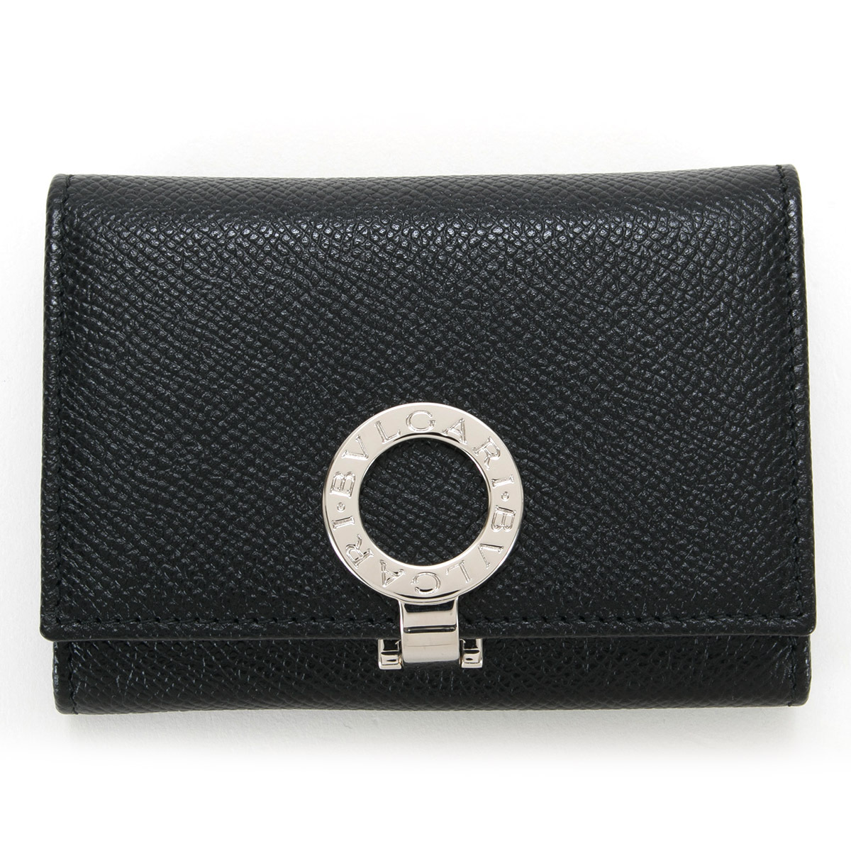 名入れ】 ブルガリ カードケース スリム メンズ ブランド 本革 BVLGARI