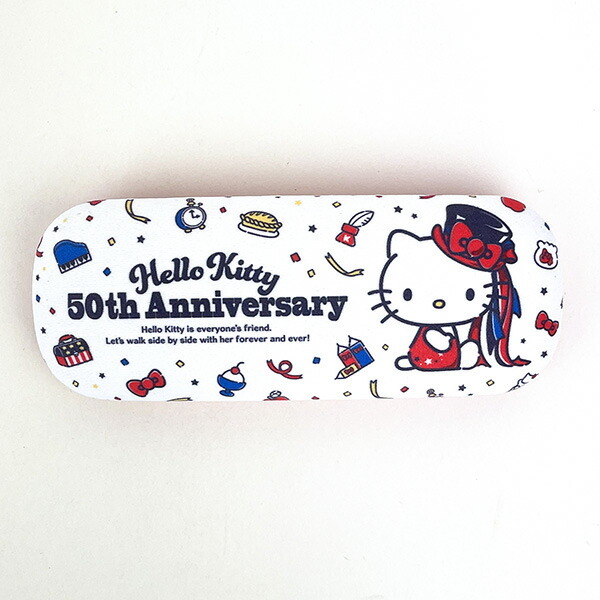 サンリオ ハローキティ メガネケース 50周年 レッド - 【パーフェクト