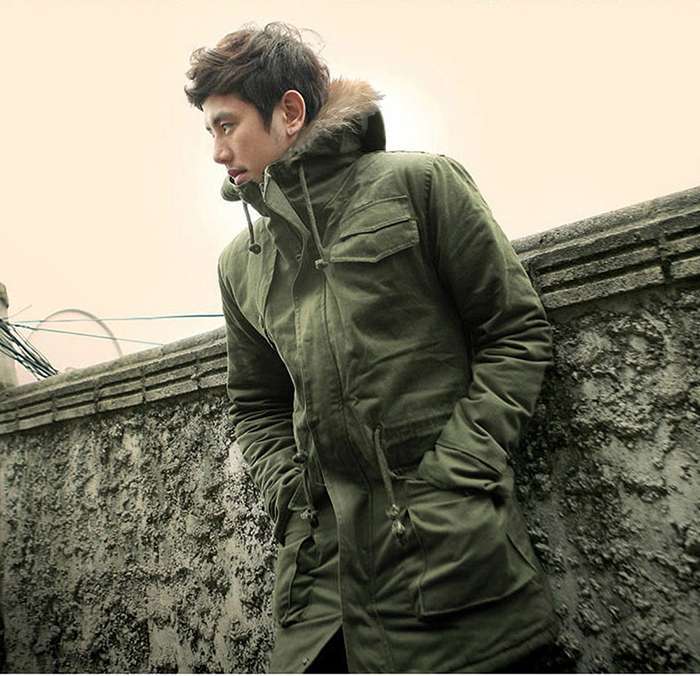 モッズコート メンズ ファー付き 裏ボア キルティング 送料無料