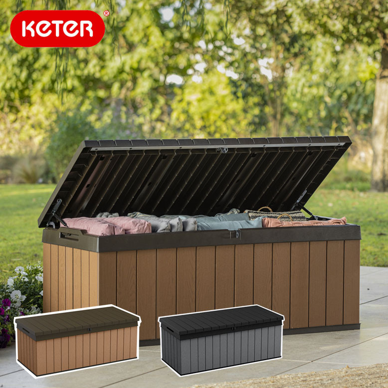 物置 ケター ダーウィン ボックス 380L ウッドブラウン（ KETER Darwin