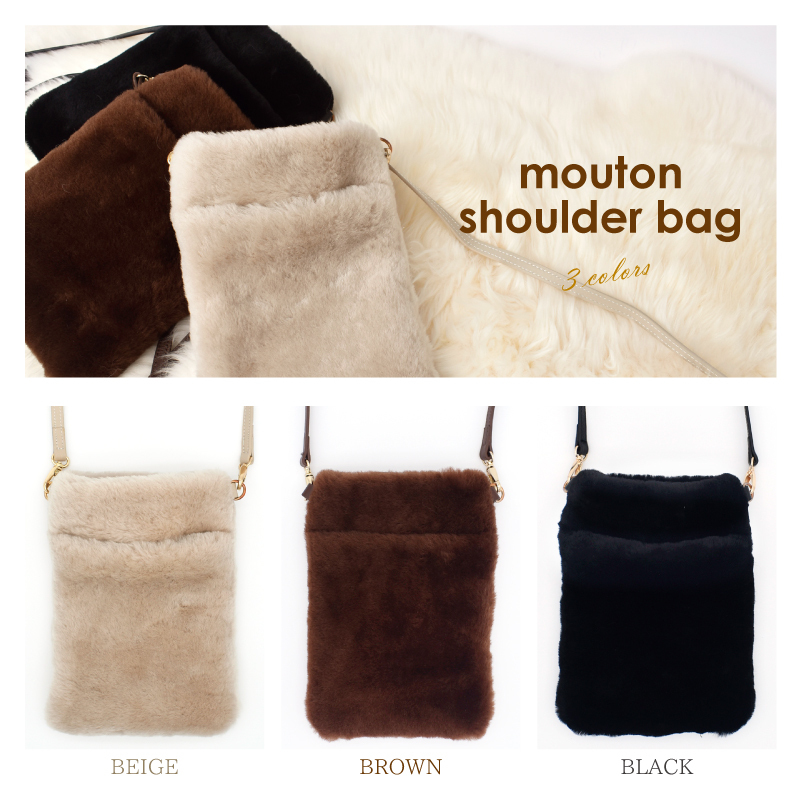 リアルファーポシェット レディース 女性 ショルダーバッグ 秋 冬 毛皮