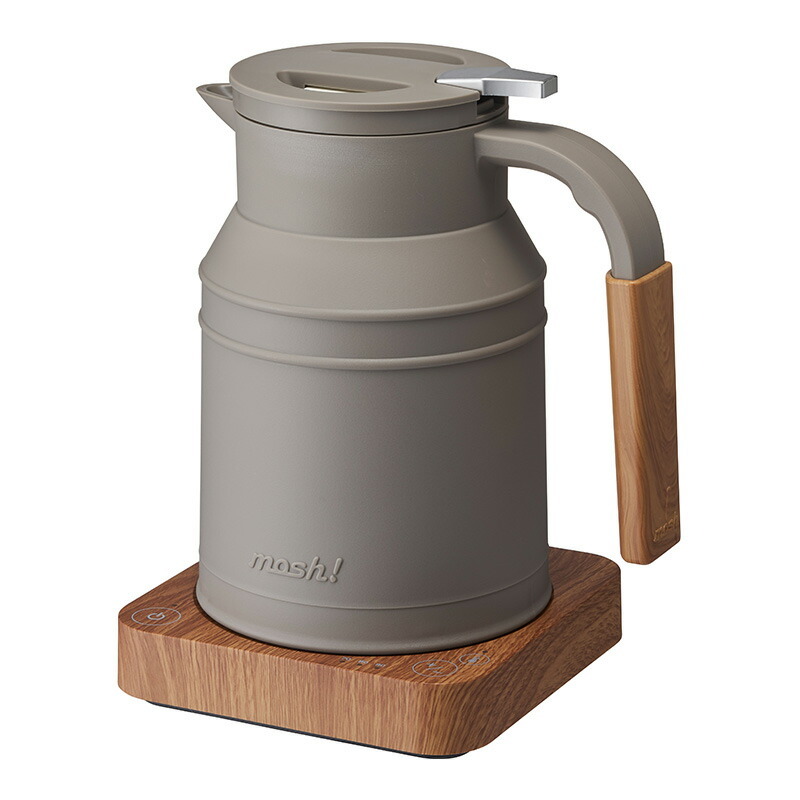 mosh! 電気ケトル mnr-0294 M-EK1 0.8L温度調節 保温機能付/シンプル