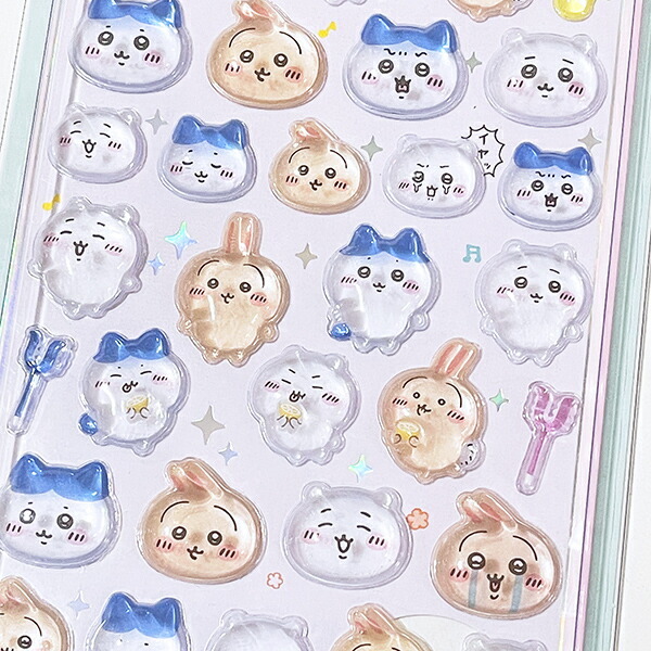 ちいかわ ちいかわ×ハチワレ×うさぎ ボンボンドロップシール 文具