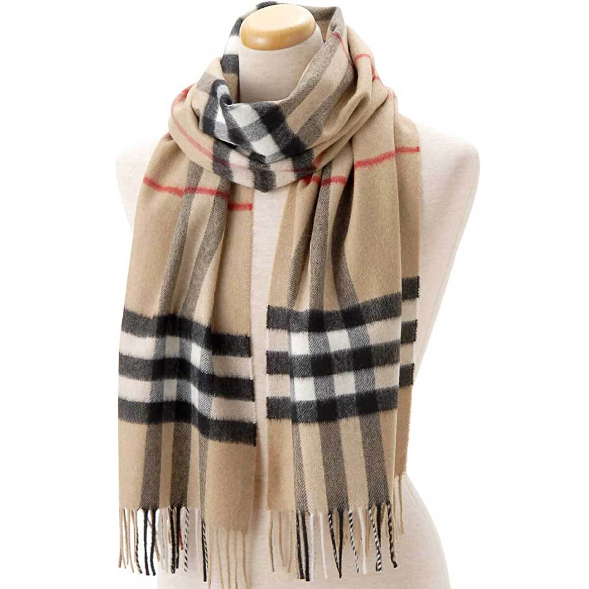 バーバリー BURBERRY マフラー 8015527 CAMELCHECK メンズ レディース