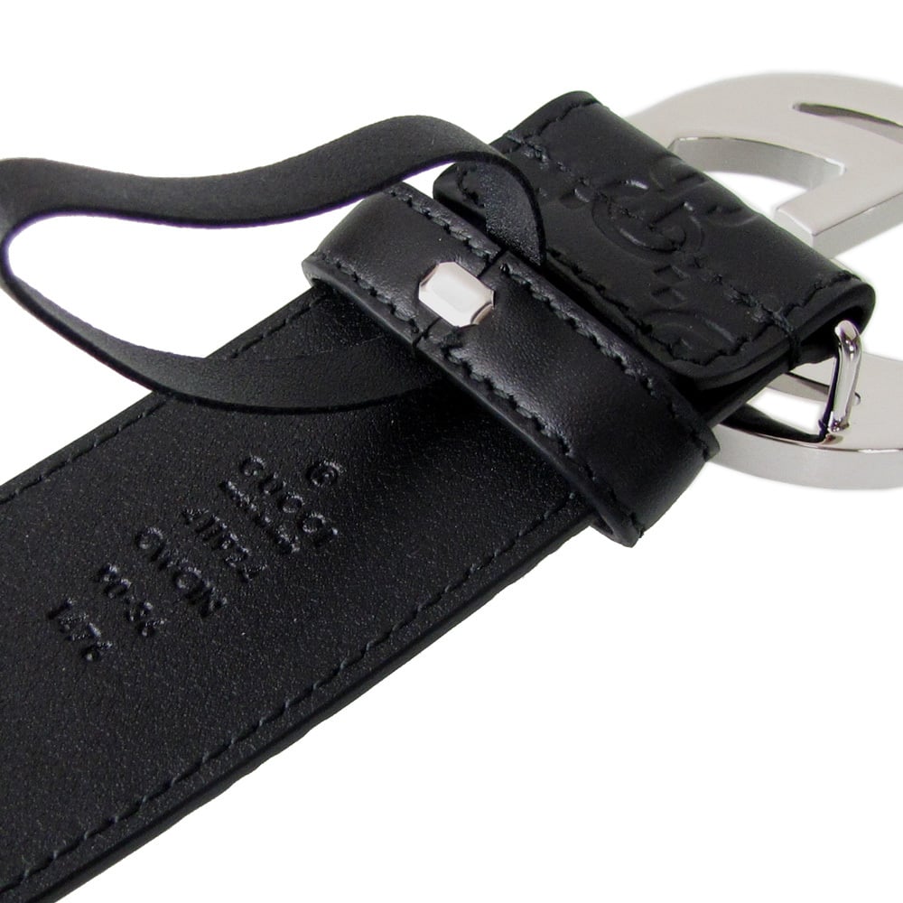 グッチ GUCCI ベルト GGレザー 本革 グッチシマ インターロッキングG