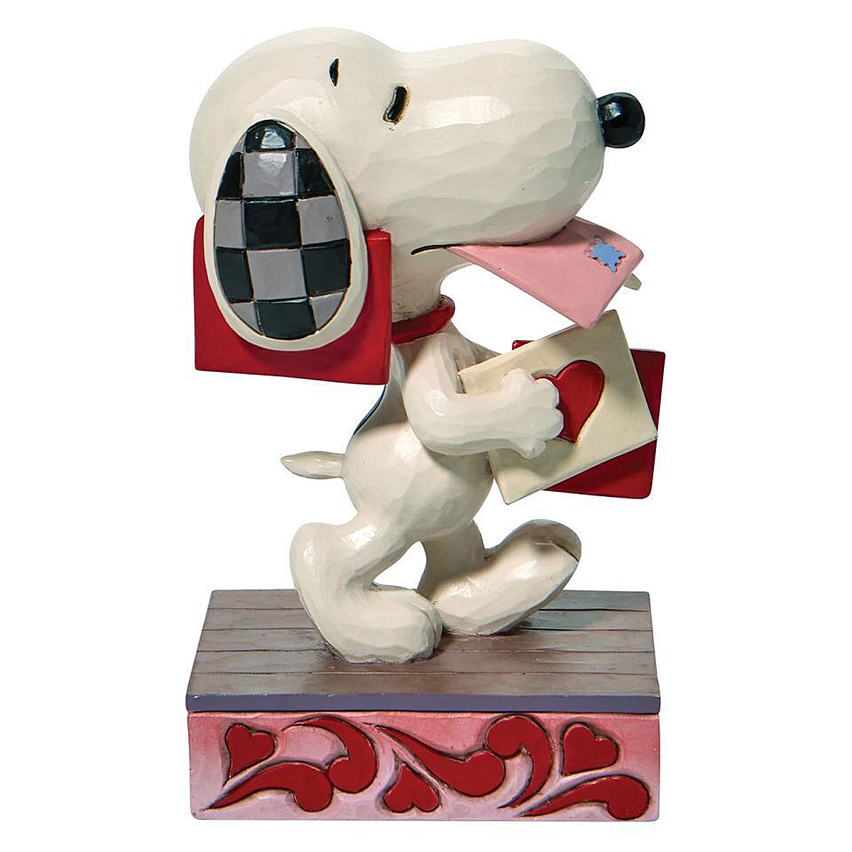 ジムショア Jim Shore スヌーピー ホールディング バレンタイン 置物