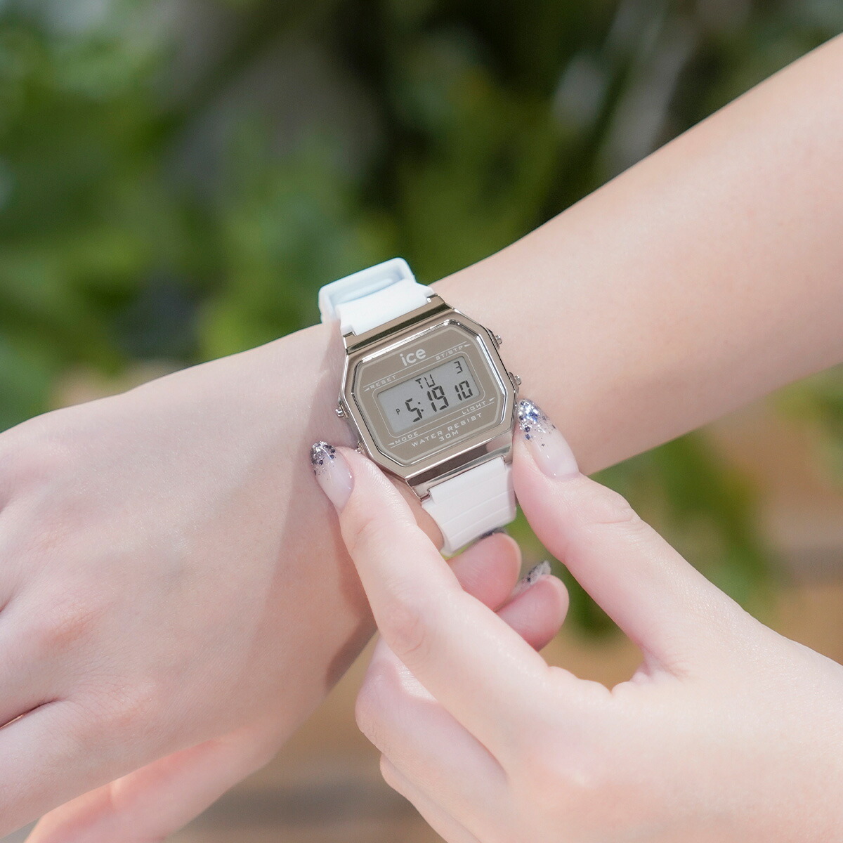 ICE digit retro - エレクトリックイエロー - スモール ICE TEK MHS01